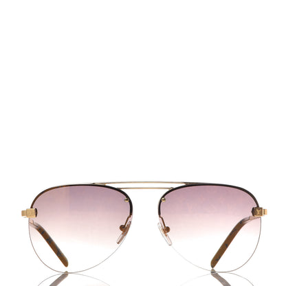 Louis Vuitton Clockwise Sunglasses Z1020E Gold Brown 2 of 9