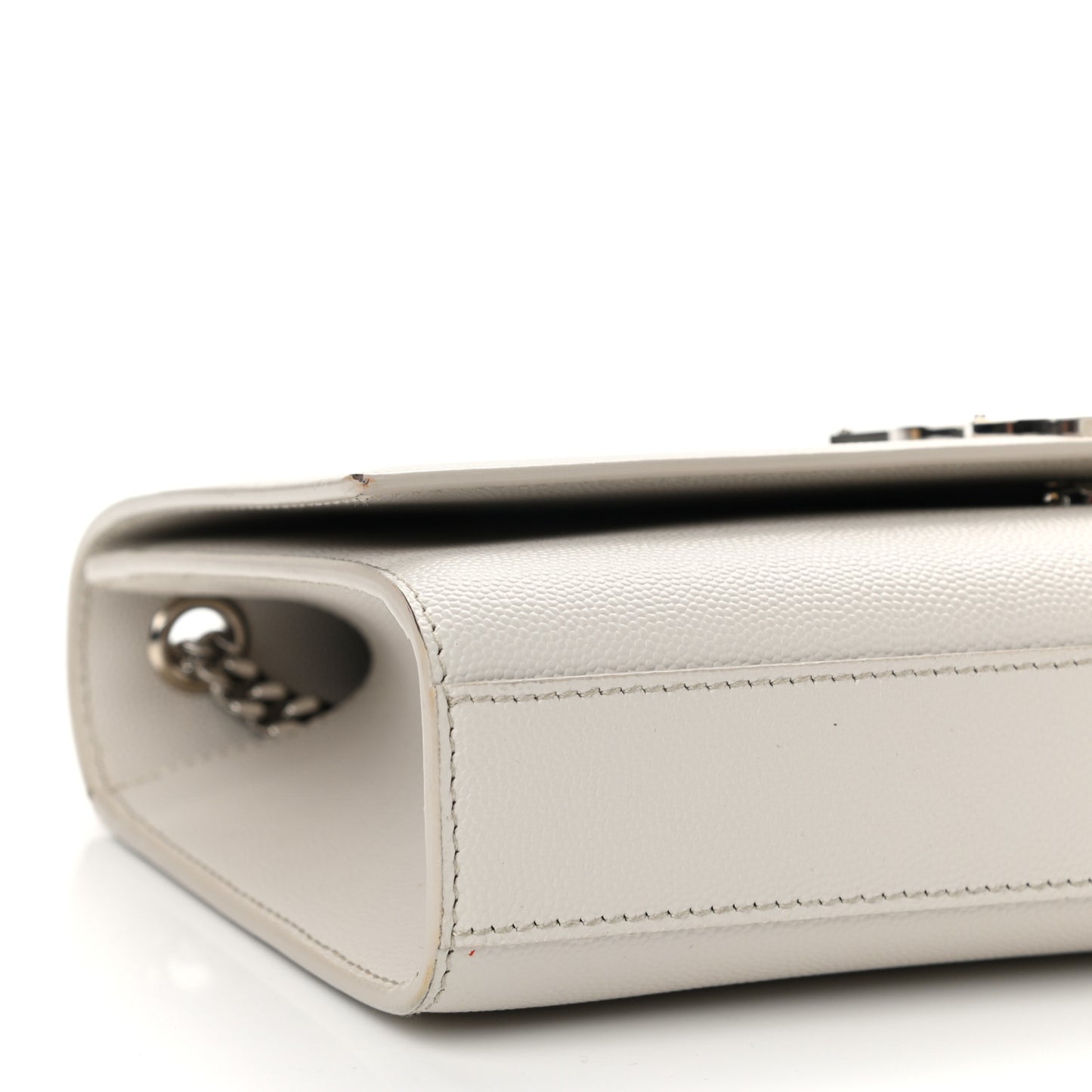 Grain De Poudre Medium Classic Monogram Kate Satchel Icy White