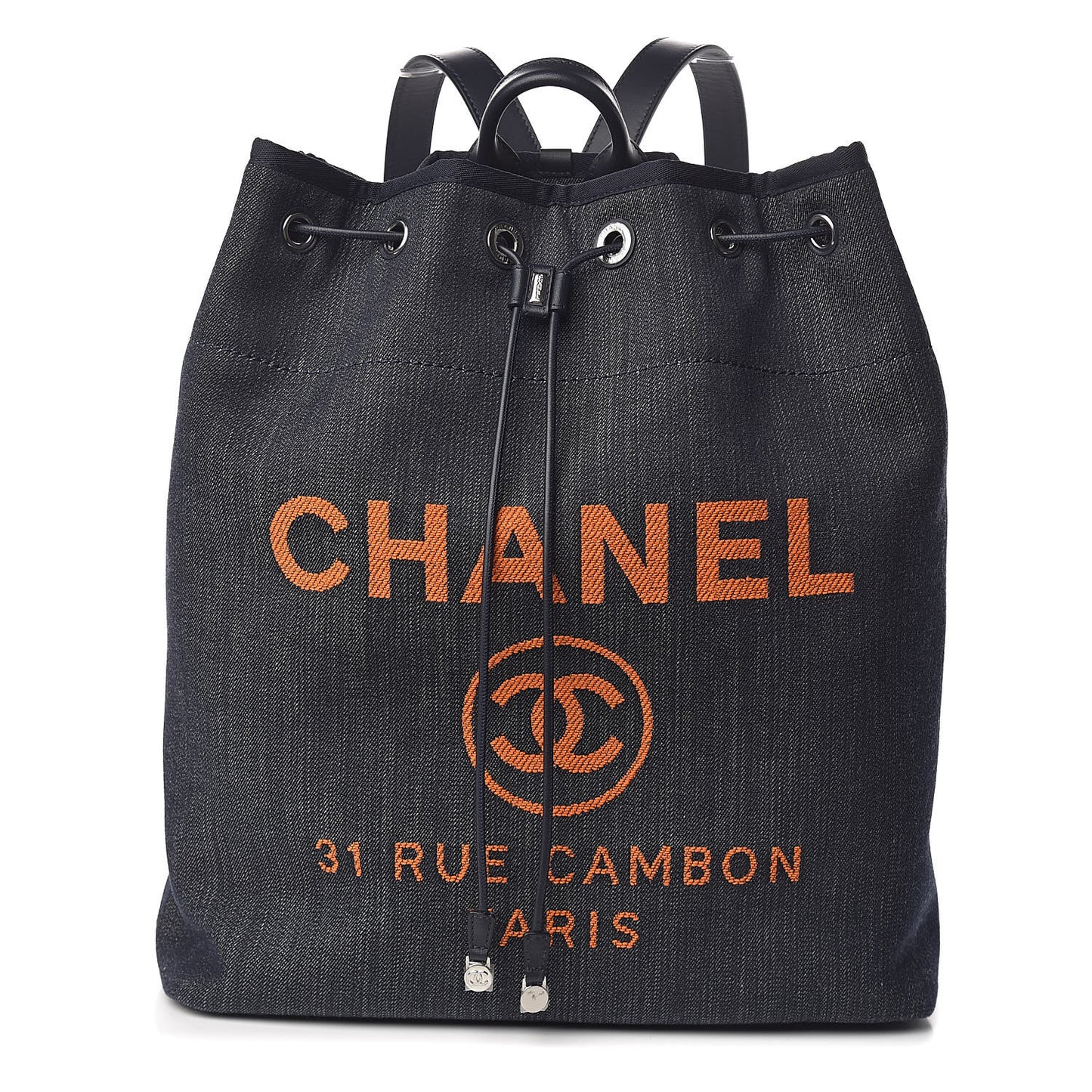 Canvas Large Deauville Backpack Denim Blue
