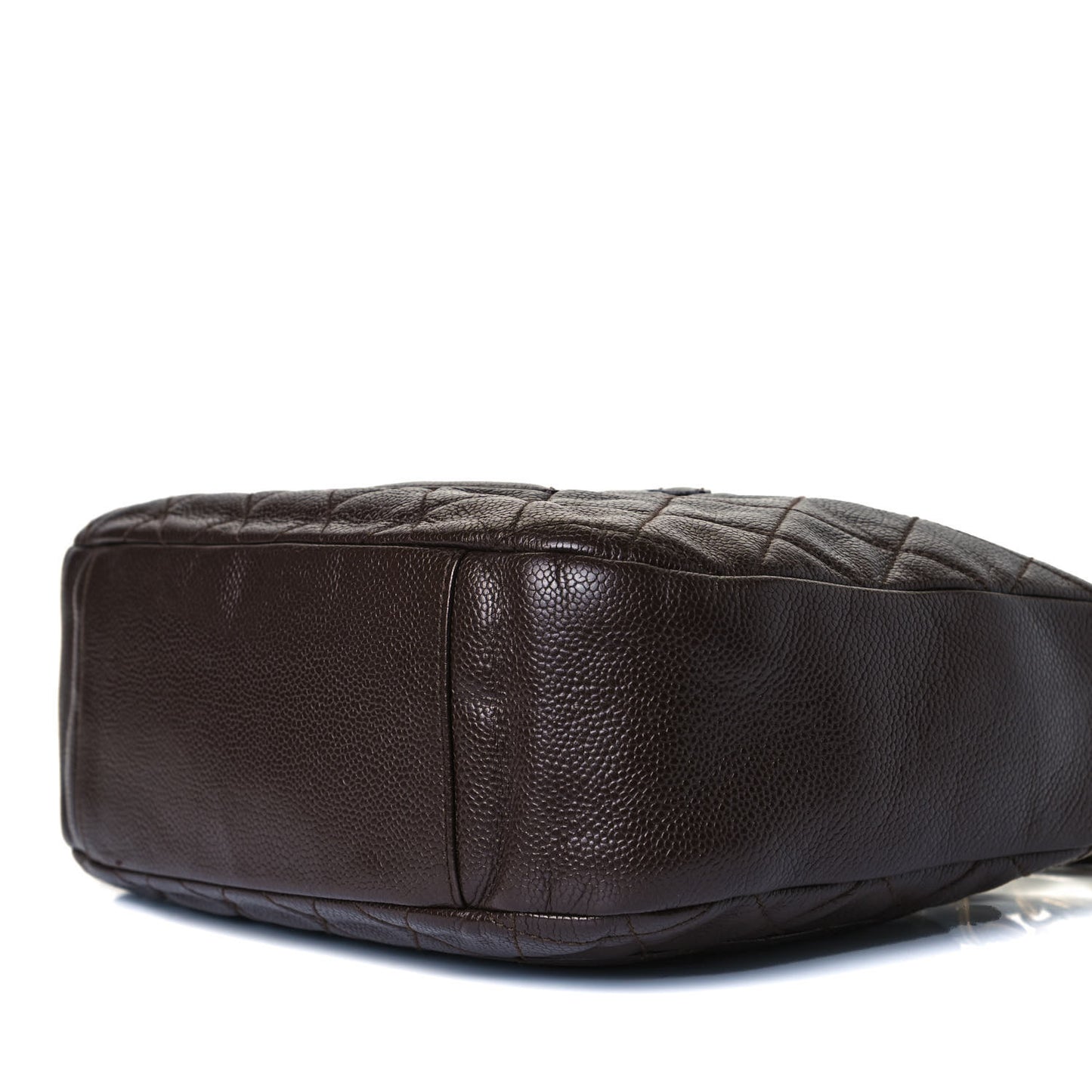 Caviar Quilted Timeless CC Shoulder Bag Brown