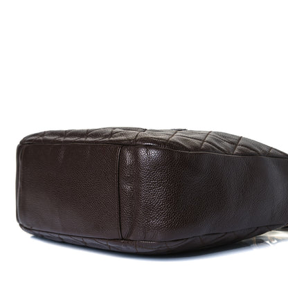 Chanel Caviar Quilted Timeless CC Shoulder Bag Brown 8 of 9