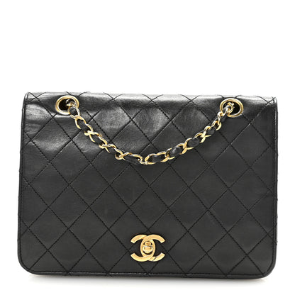 Chanel Lambskin Quilted Small Single Flap Black 1 of 11