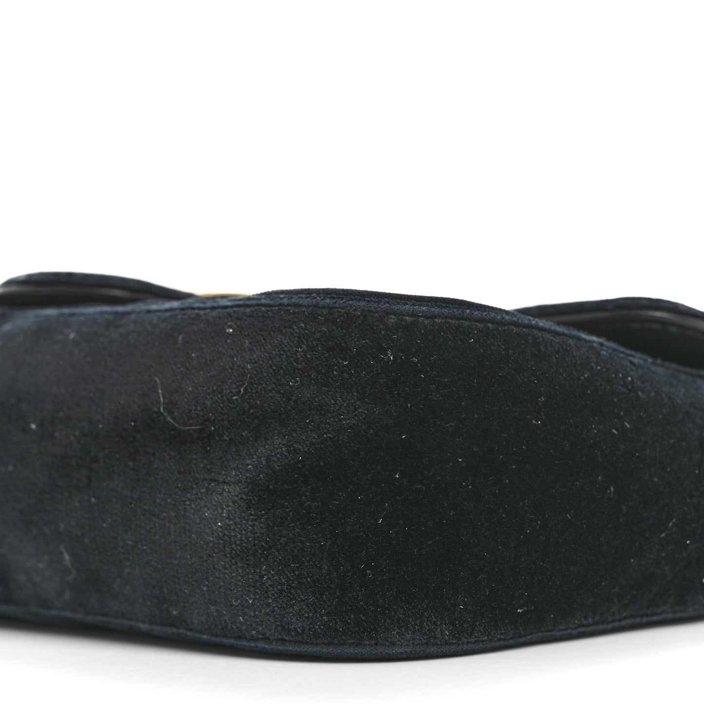 Velvet Matelasse Mini GG Marmont Shoulder Bag Black