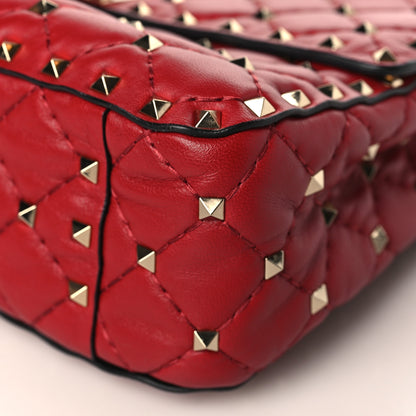 Valentino Garavani Nappa Medium Rockstud Spike Shoulder Bag Rosso Valentino 8 of 8