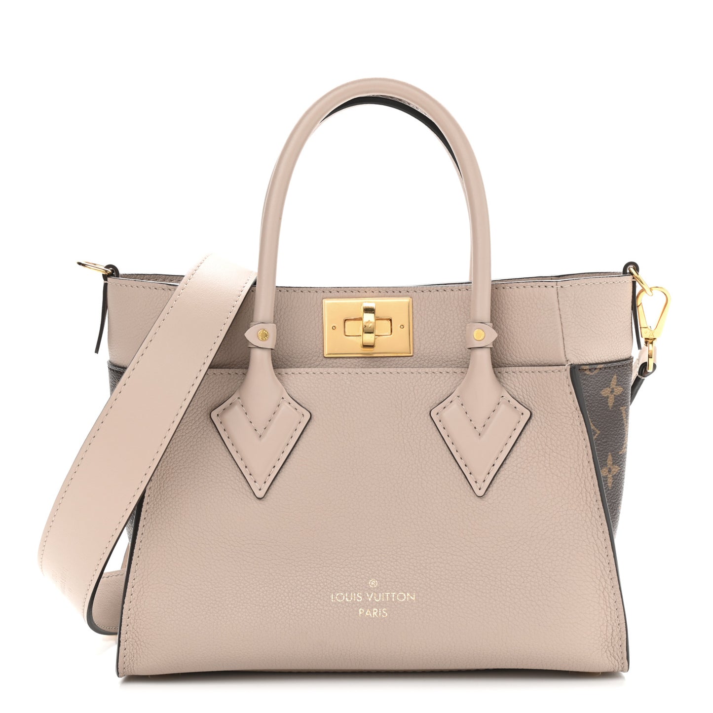 Calfskin Monogram On My Side PM Greige