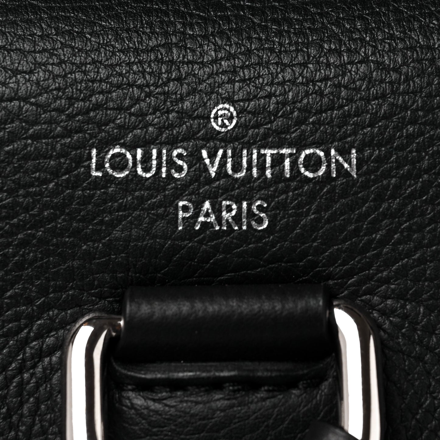 Calfskin Lockme Backpack Black