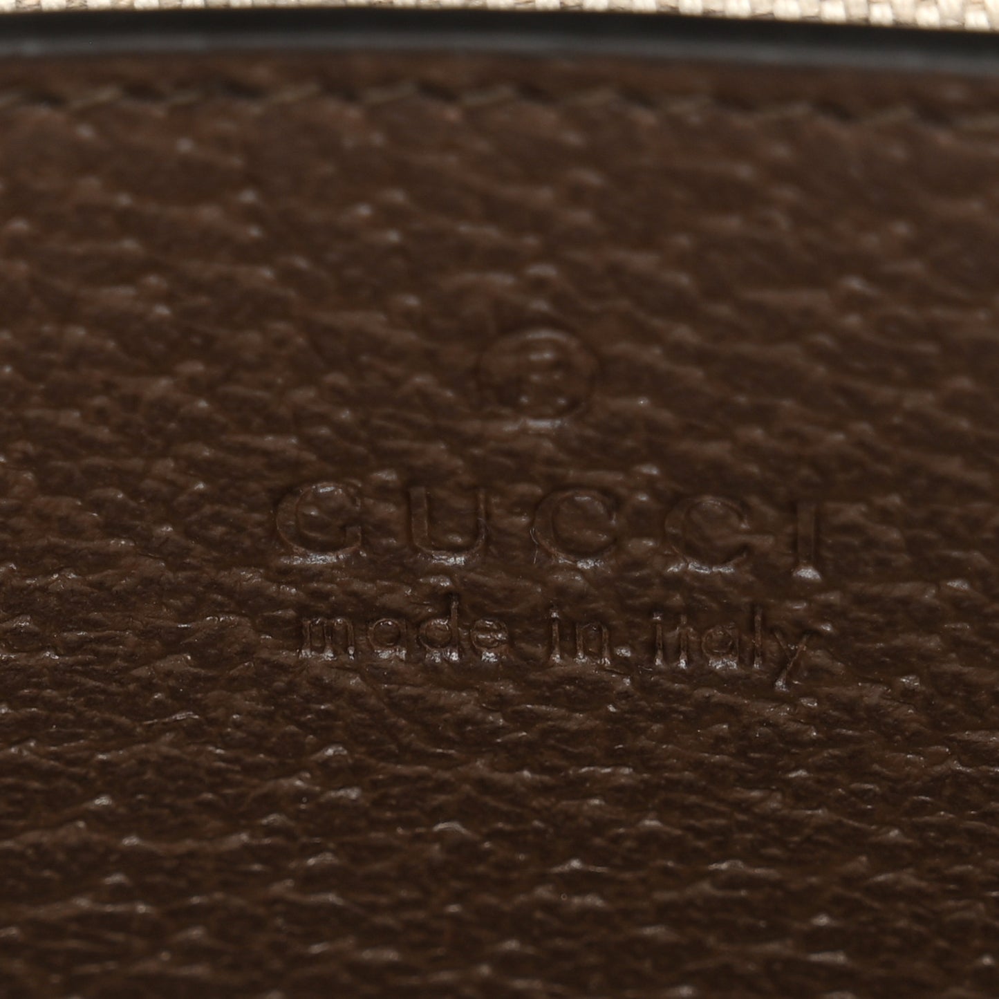 GG Supreme Monogram Textured Dollar Calfskin Small Ophidia Hobo Beige Ebony New Acero