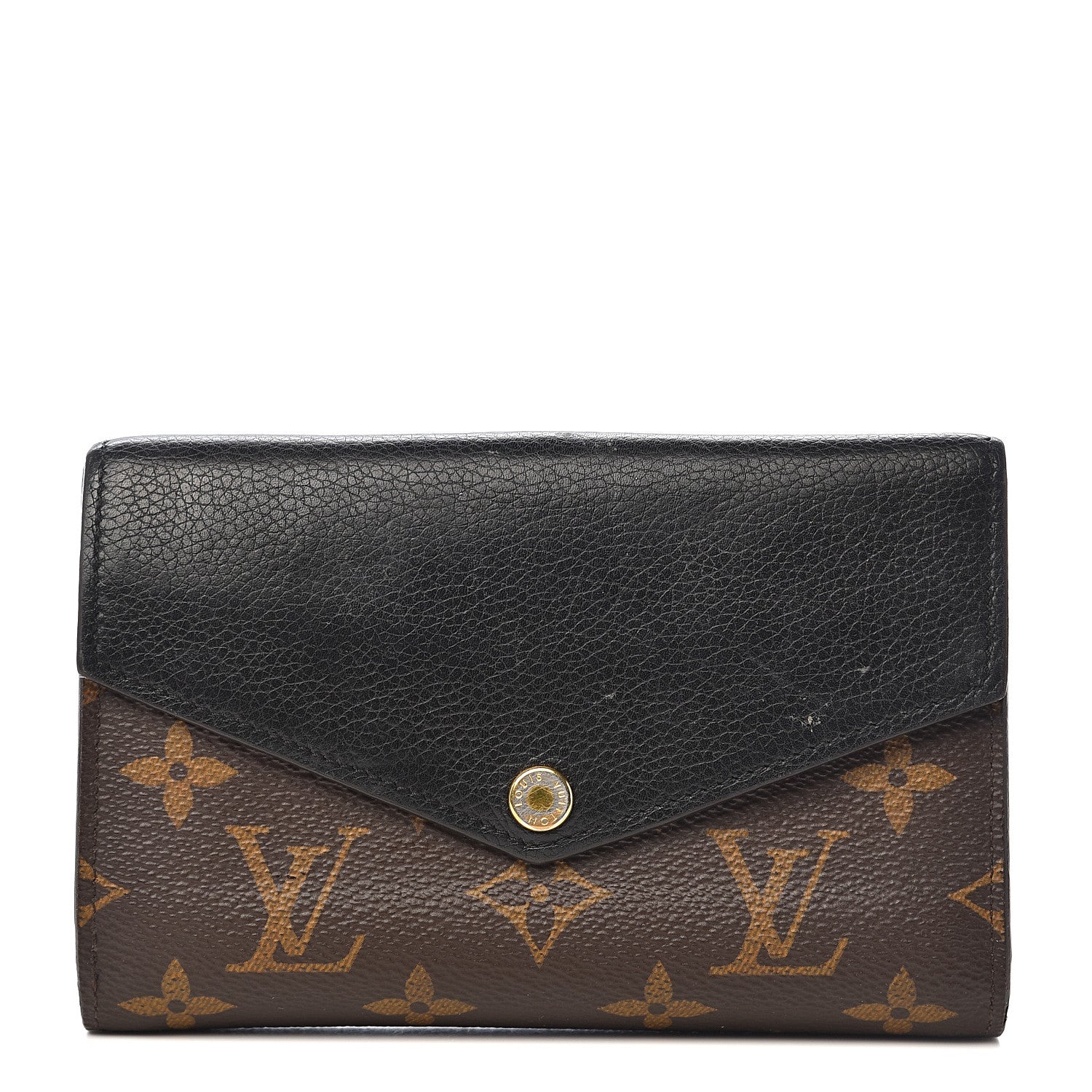 Louis Vuitton Monogram Pallas Compact Wallet Black 1 of 11