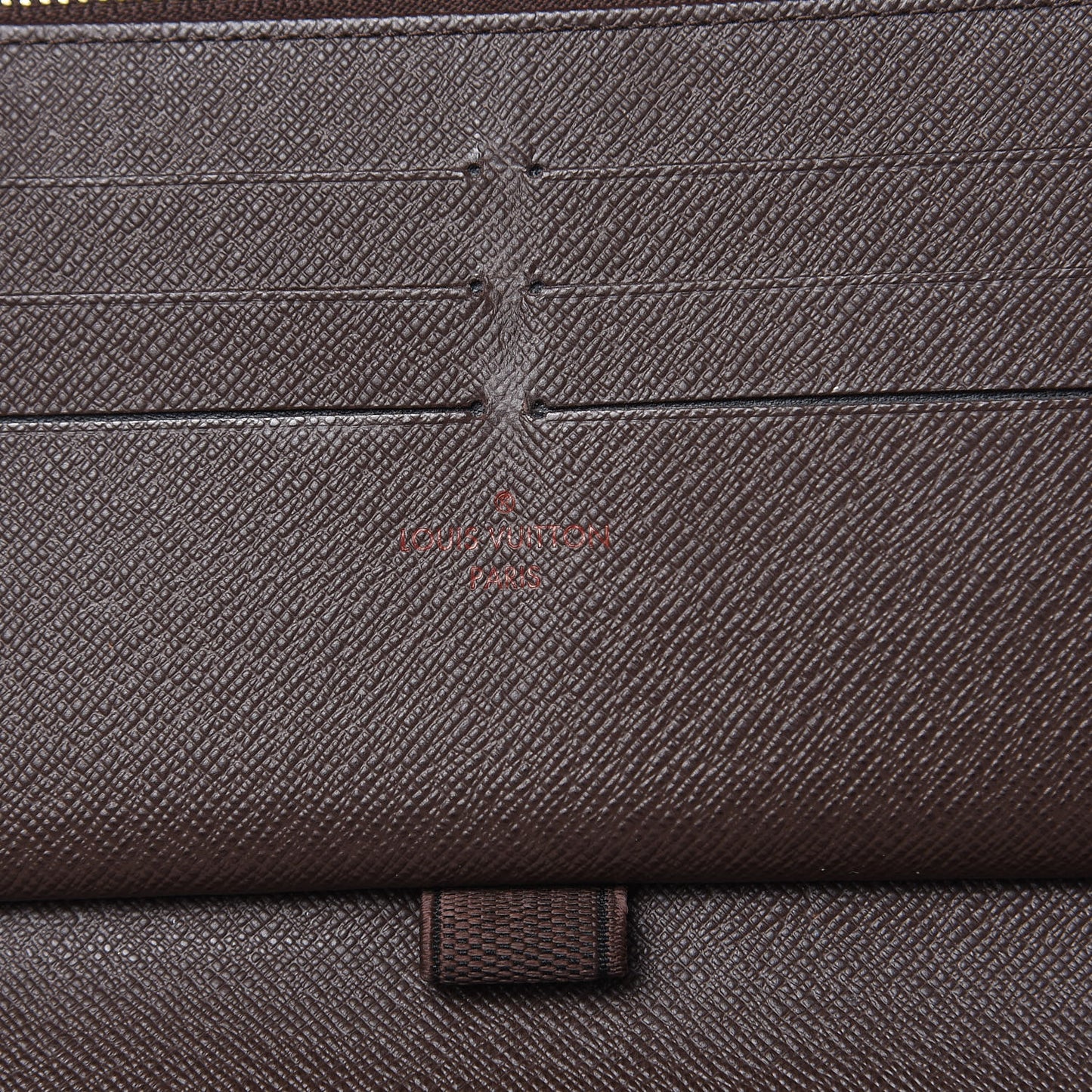Damier Ebene Zippy Organizer Wallet