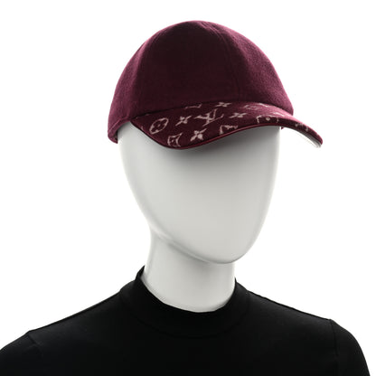 Louis Vuitton Wool Silk Monogram Endless Cap L Bordeaux 2 of 8