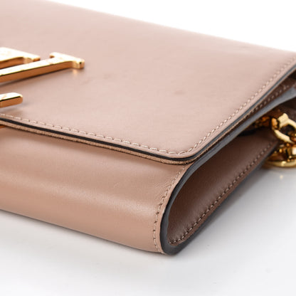 Louis Vuitton Calfskin Chain Louise MM Nude 6 of 10