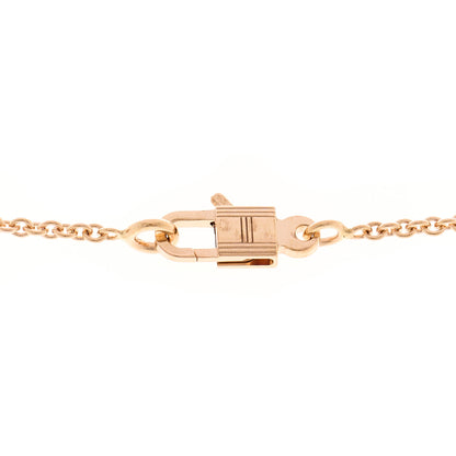Hermes 18K Rose Gold Diamond Constance Amulettes Pendant Necklace 4 of 7