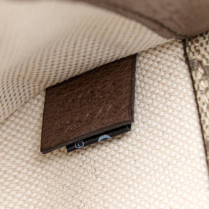 Gucci GG Supreme Monogram Web Small Neo Vintage Double Flap Messenger Bag Beige New Acero 7 of 12