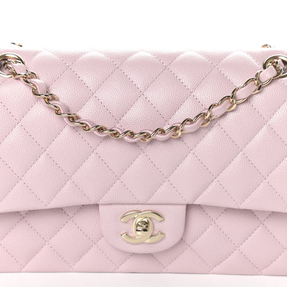 Chanel Caviar Quilted Medium Double Flap Light Pink 9 of 11