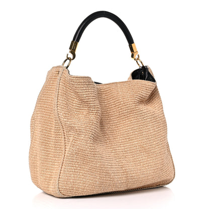 Saint Laurent Raffia Large Roady Natural Brown 3 of 18