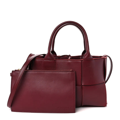Bottega Veneta Nappa Maxi Intreccio Mini Arco Tote Barolo 3 of 17