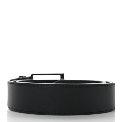 Louis Vuitton Calfskin 35mm Pont Neuf Belt 110 44 Black 2 of 4