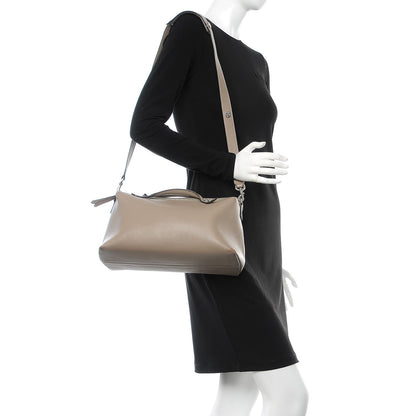 Fendi Vitello Dolce Large By The Way Boston Bag Tortora 2 of 28