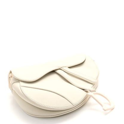 Christian Dior Ultra Matte Calfskin Saddle Bag Off White 4 of 12