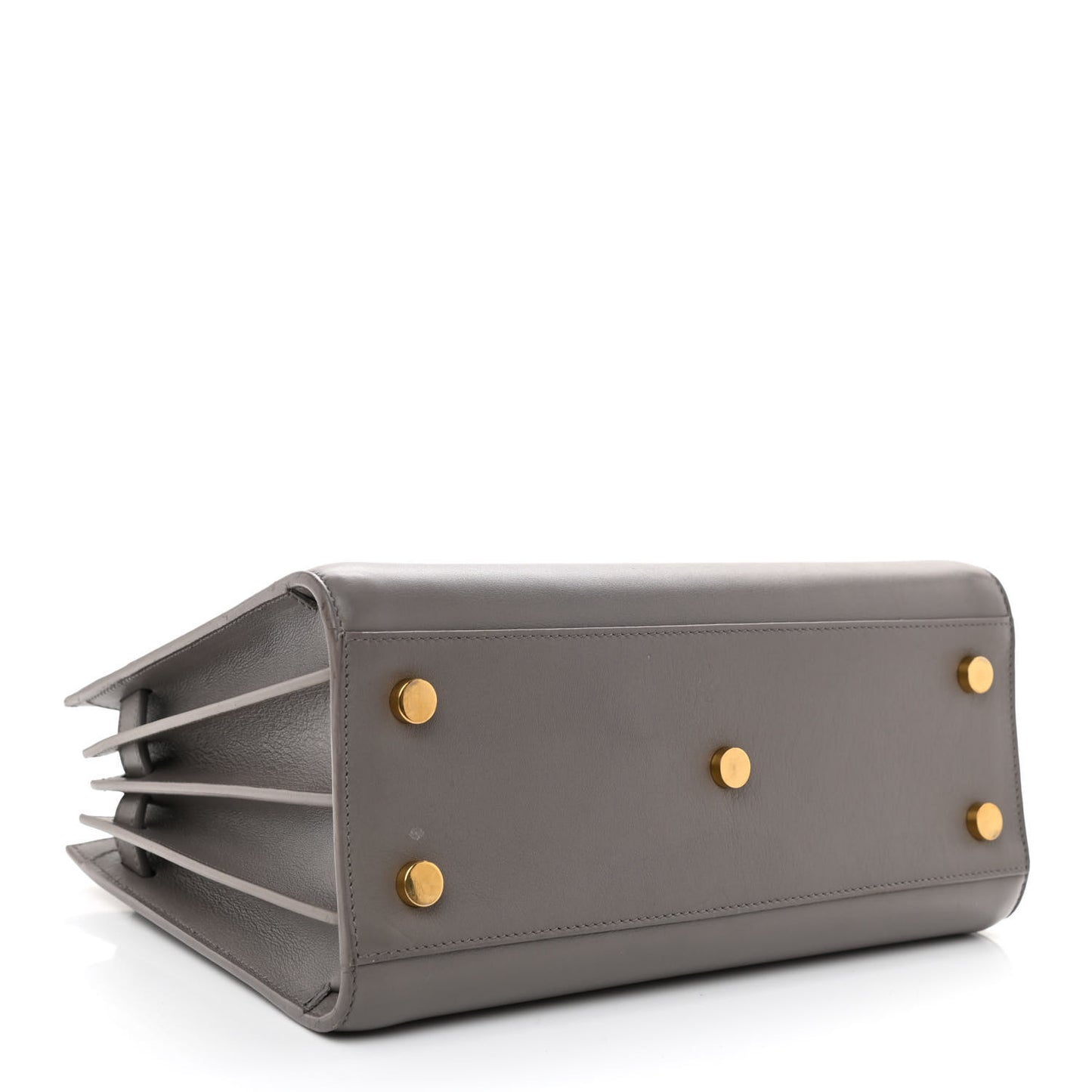 Grained Calfskin Baby Sac De Jour Fog