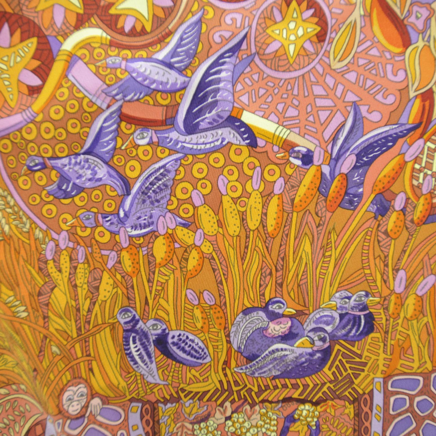 Hermes Silk Au Fil Du Carre Scarf 90 5 of 11