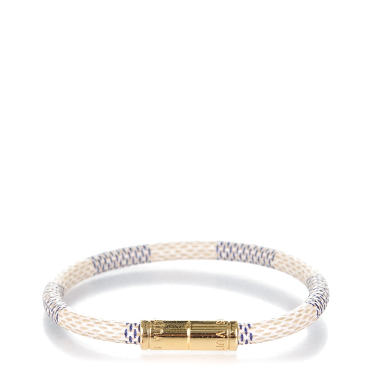 Louis Vuitton Damier Azur Keep It Bracelet 17 1 of 3