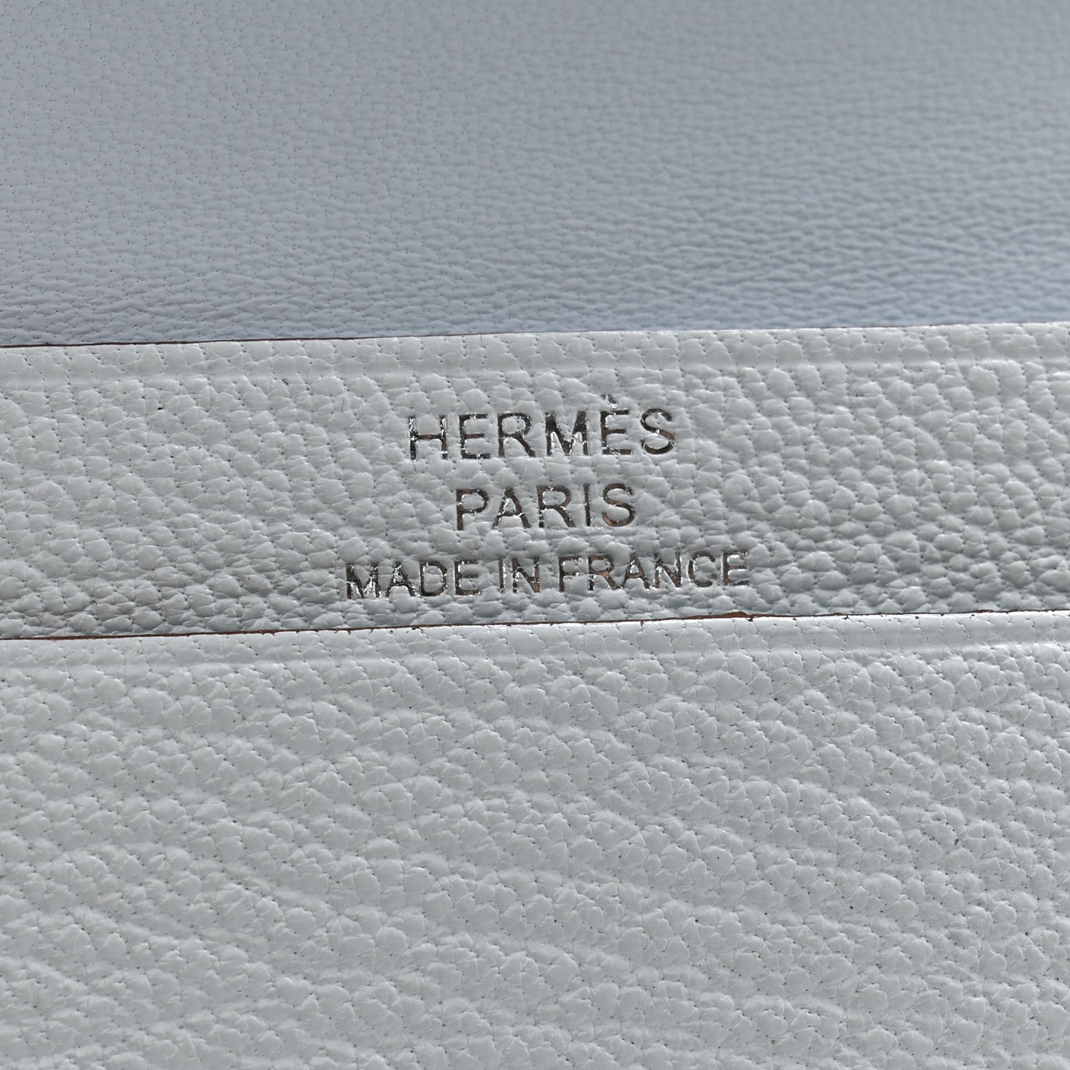 Hermes Chevre Mysore Bearn Card Holder Wallet Bleu Brume 6 of 7