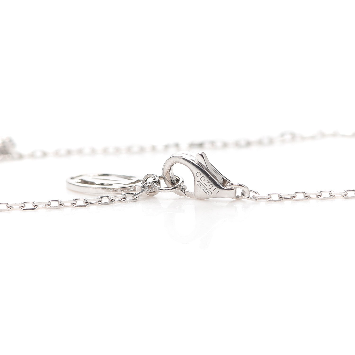 Cartier 18K White Gold Diamond SM D'Amour Pendant Necklace 5 of 5