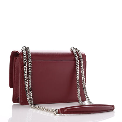 Saint Laurent Calfskin Monogram Sunset Chain Wallet Palissandre 3 of 9