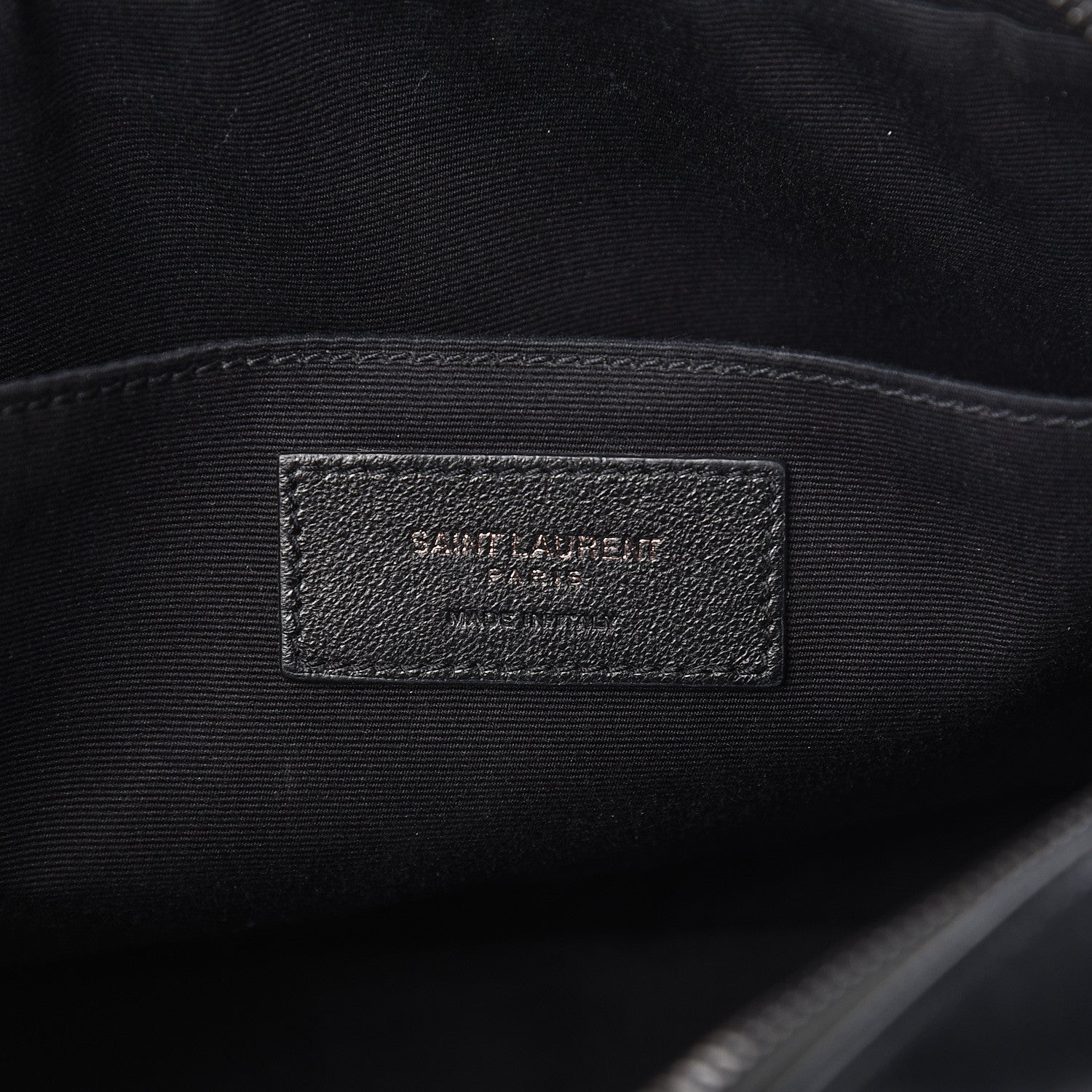 Saint Laurent Calfskin Matelasse Monogram Lou Camera Bag Black 6 of 11