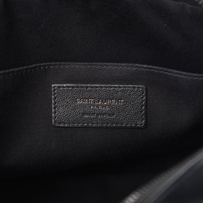 Saint Laurent Calfskin Matelasse Monogram Lou Camera Bag Black 6 of 11