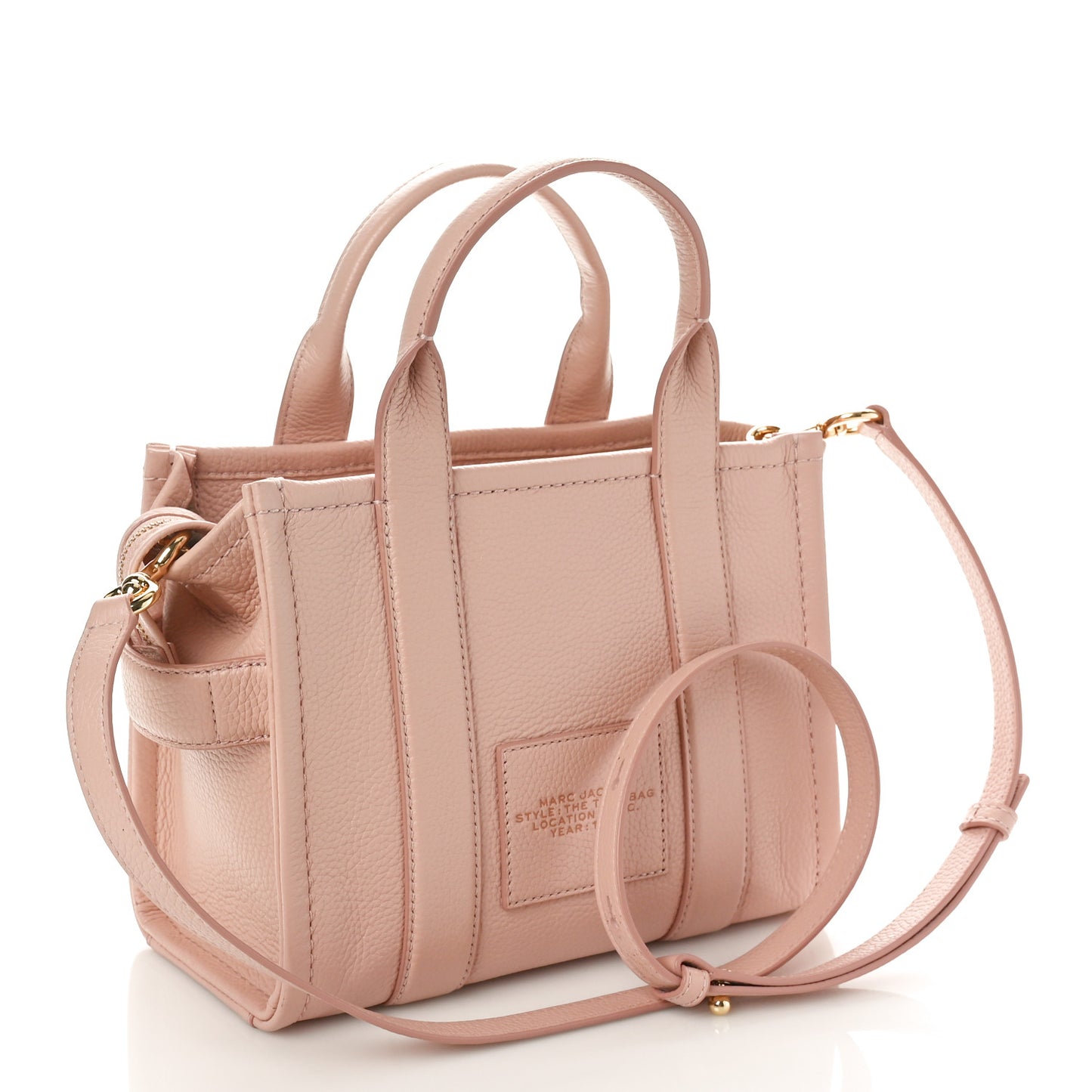 Grained Calfskin Small The Tote Bag Rose Dust