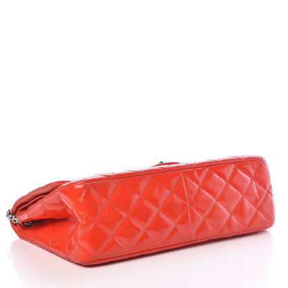 Chanel Distressed Patent Quilted 2.55 Reissue 227 Flap Red 4 of 10