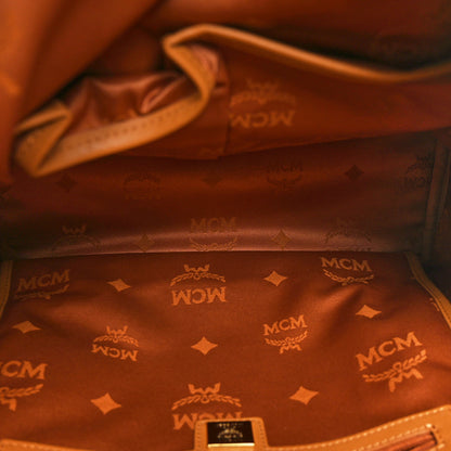 MCM Visetos Medium Stark Backpack Cognac 5 of 11