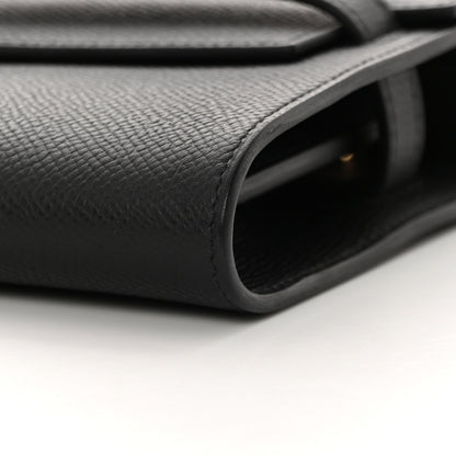 Hermes Epsom Kelly Wallet To Go Black 10 of 11