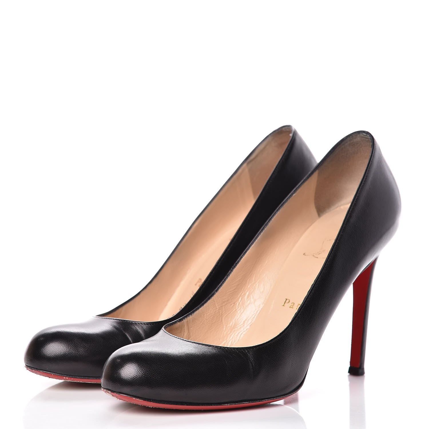 Christian Louboutin Kid Simple 100 Pumps 38 Black 3 of 13
