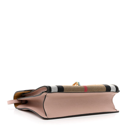 Burberry Derby Calfskin House Check Small Macken Crossbody Bag Pale Orchid 4 of 11