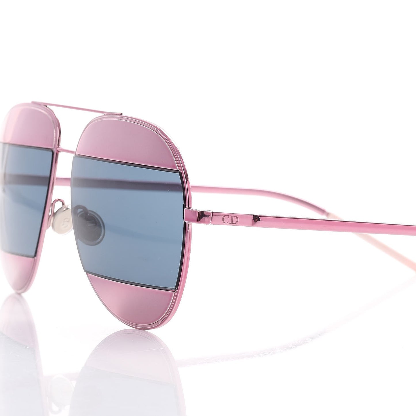 Split 1 Aviator Sunglasses Pink Blue