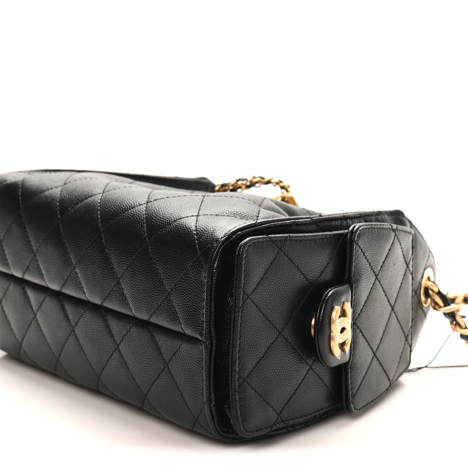 Chanel Caviar Quilted Mini Chanel 25 Handbag Black 10 of 11
