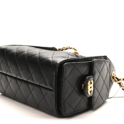 Chanel Caviar Quilted Mini Chanel 25 Handbag Black 10 of 11
