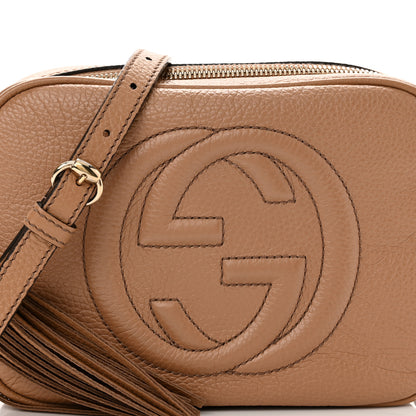 Gucci Pebbled Calfskin Small Soho Disco Bag Camelia 8 of 11