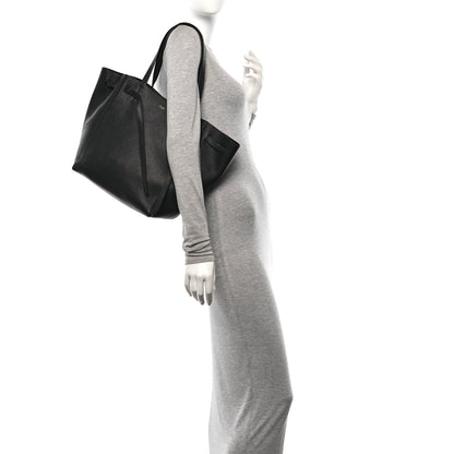 Celine Soft Grained Calfskin Small Belt Cabas Phantom Black 2 of 10