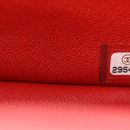 Chanel Lambskin Quilted Mini Rectangular Flap Red 7 of 11