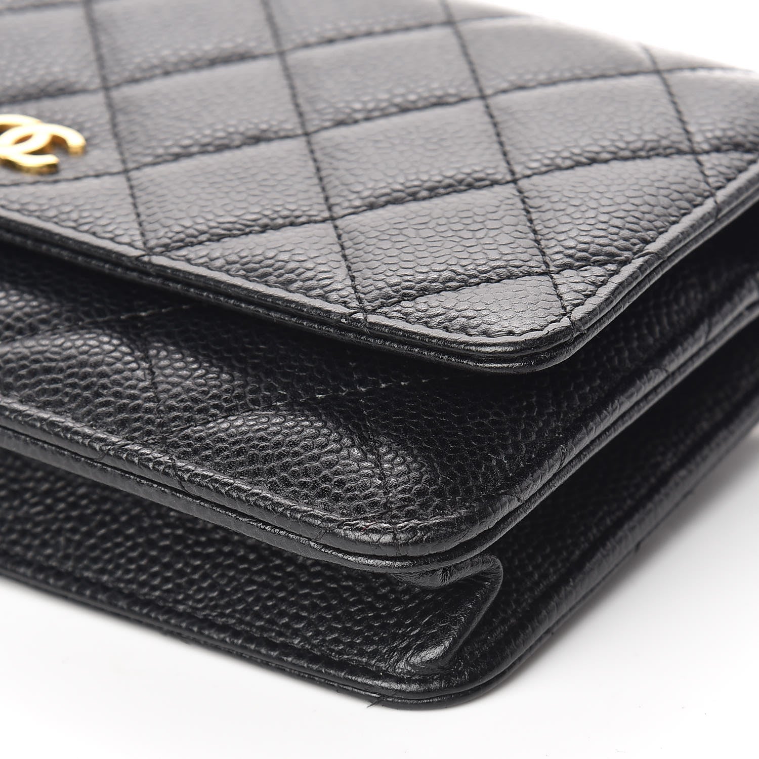 Chanel Caviar Quilted Wallet On Chain WOC Black 10 of 15