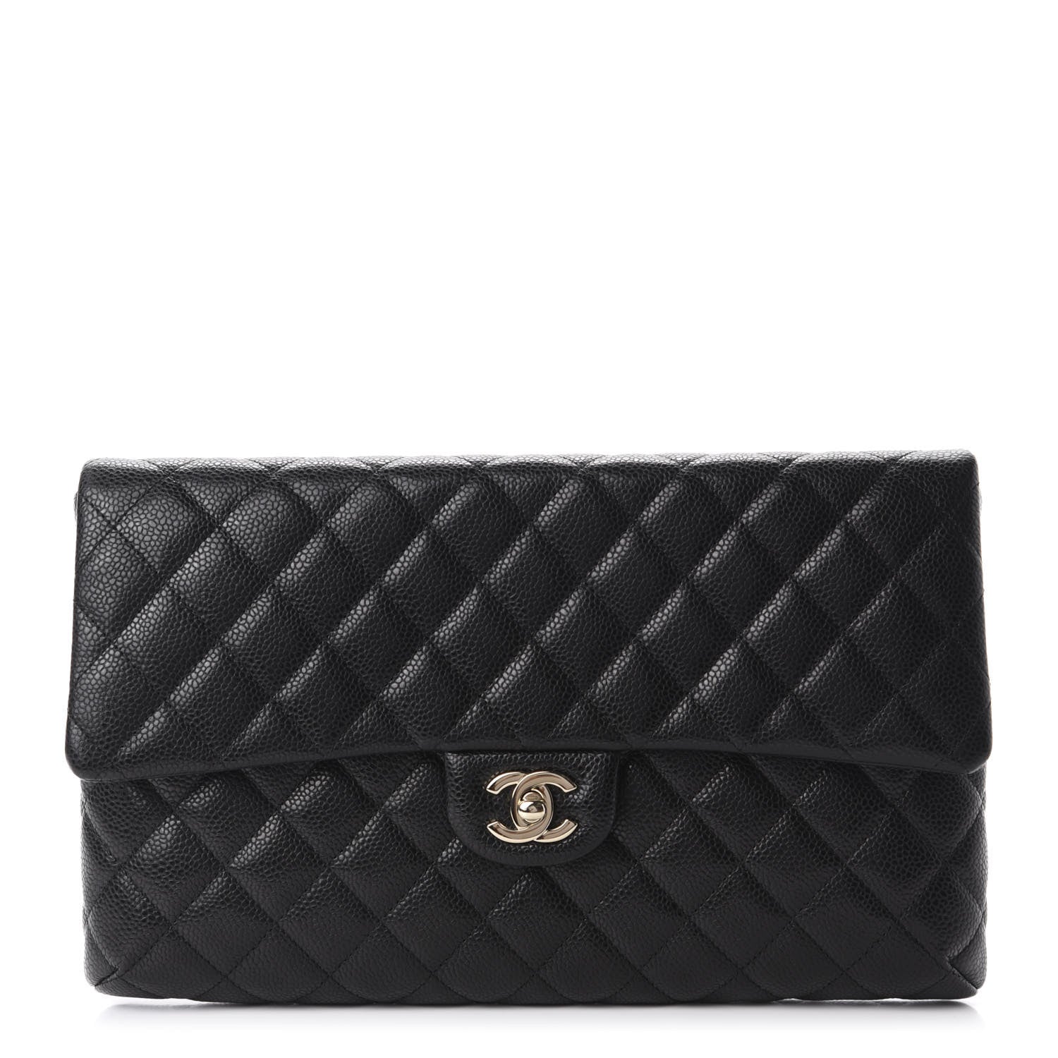 Chanel Caviar Quilted Flap Clutch Black 1 of 11