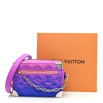 Louis Vuitton Taurillon Illusion Mini Soft Trunk Bleu Rose 10 of 10
