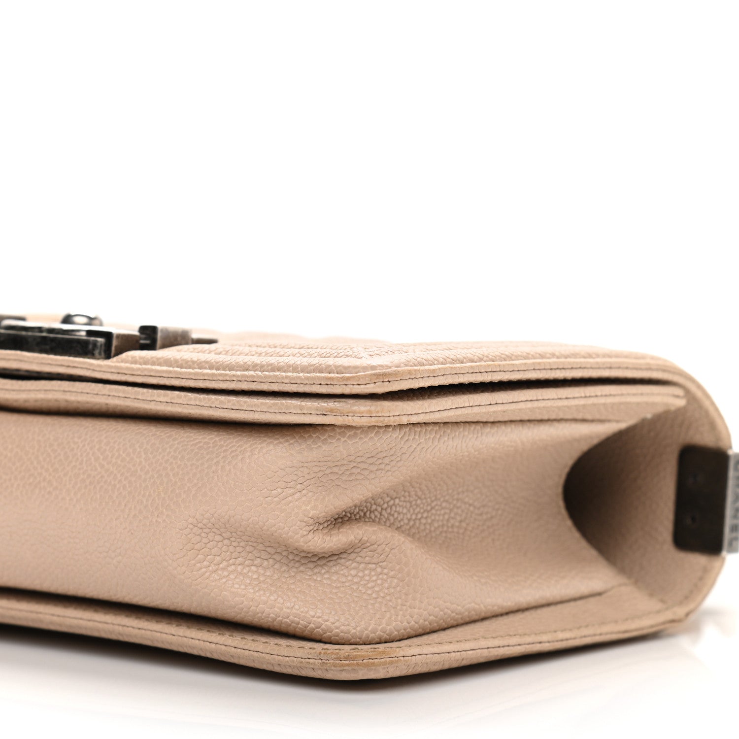 Chanel Caviar Quilted Small Boy Flap Light Beige 10 of 14