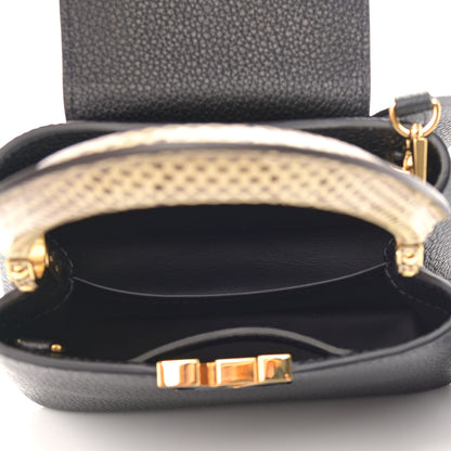Louis Vuitton Taurillon Ayers Mini Capucines Black 4 of 9