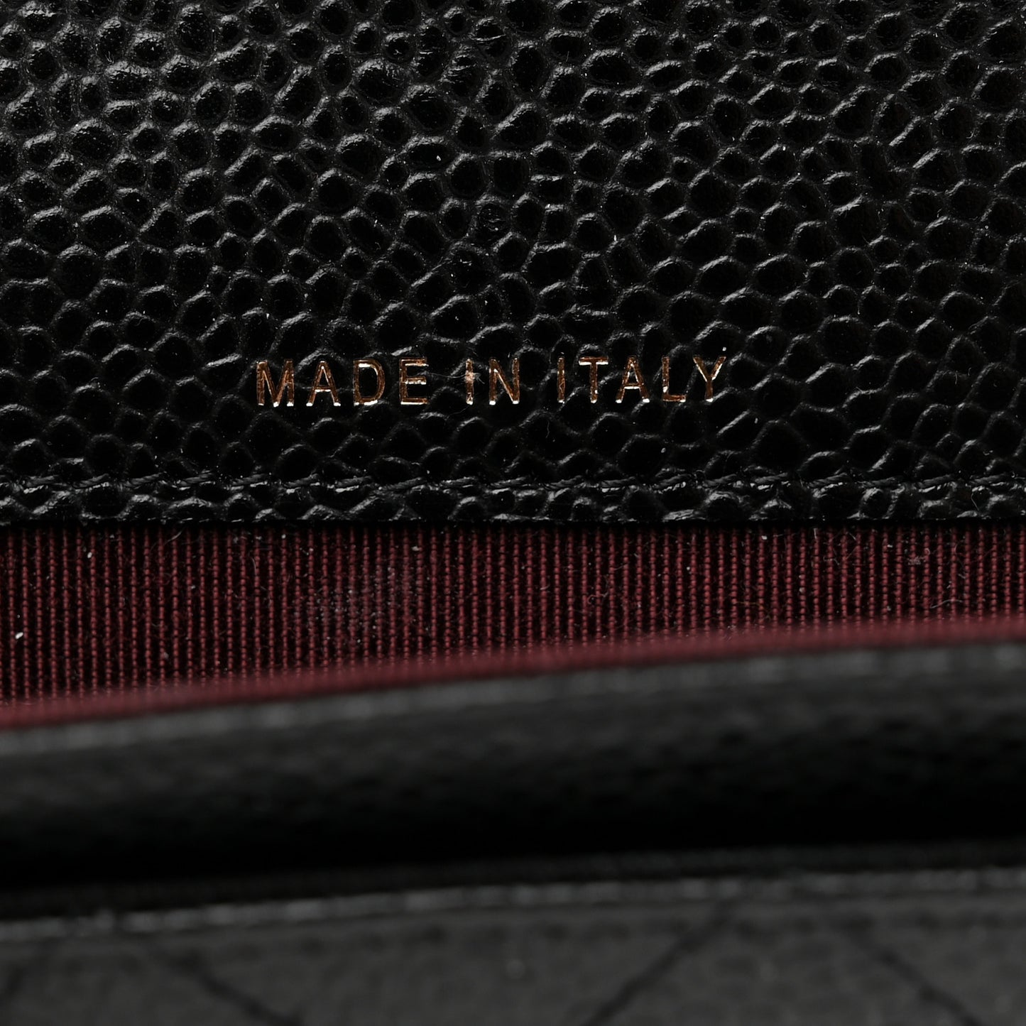 Caviar Quilted Flap Card Holder Black