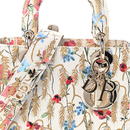 Christian Dior Smooth Calfskin Embroidered Small My ABCDior Lady Dior Beige Multicolor 8 of 10